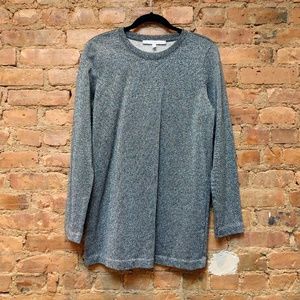 Long Sleeve Silver Dress